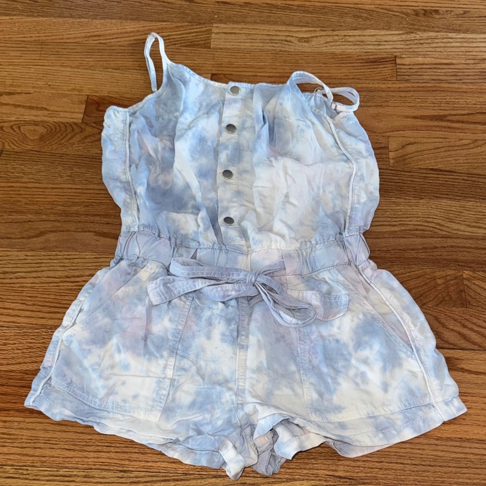 Vintage Havana Cloudy Blue Kids Romper